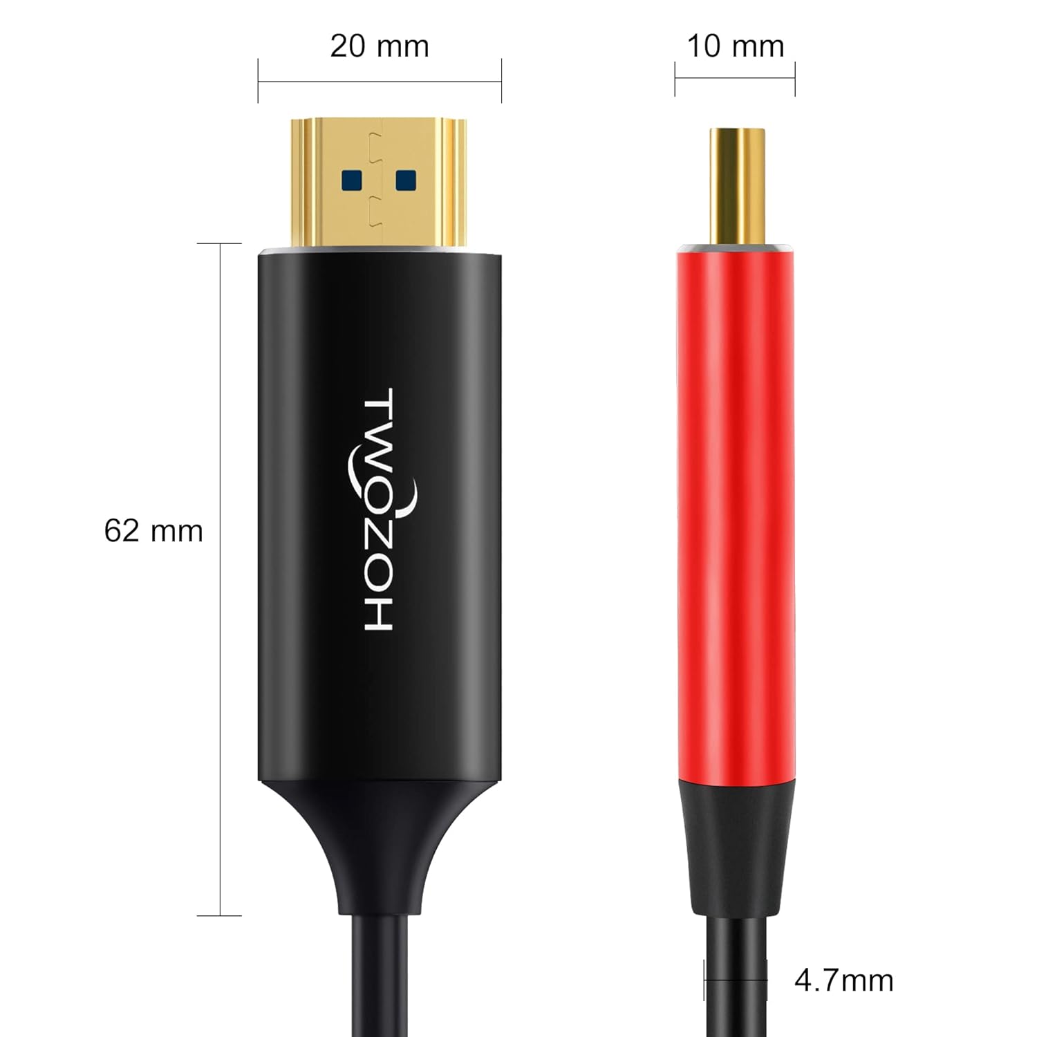Twozoh Cavo HDMI Fibra Ottica 75M 8K - immagine 6