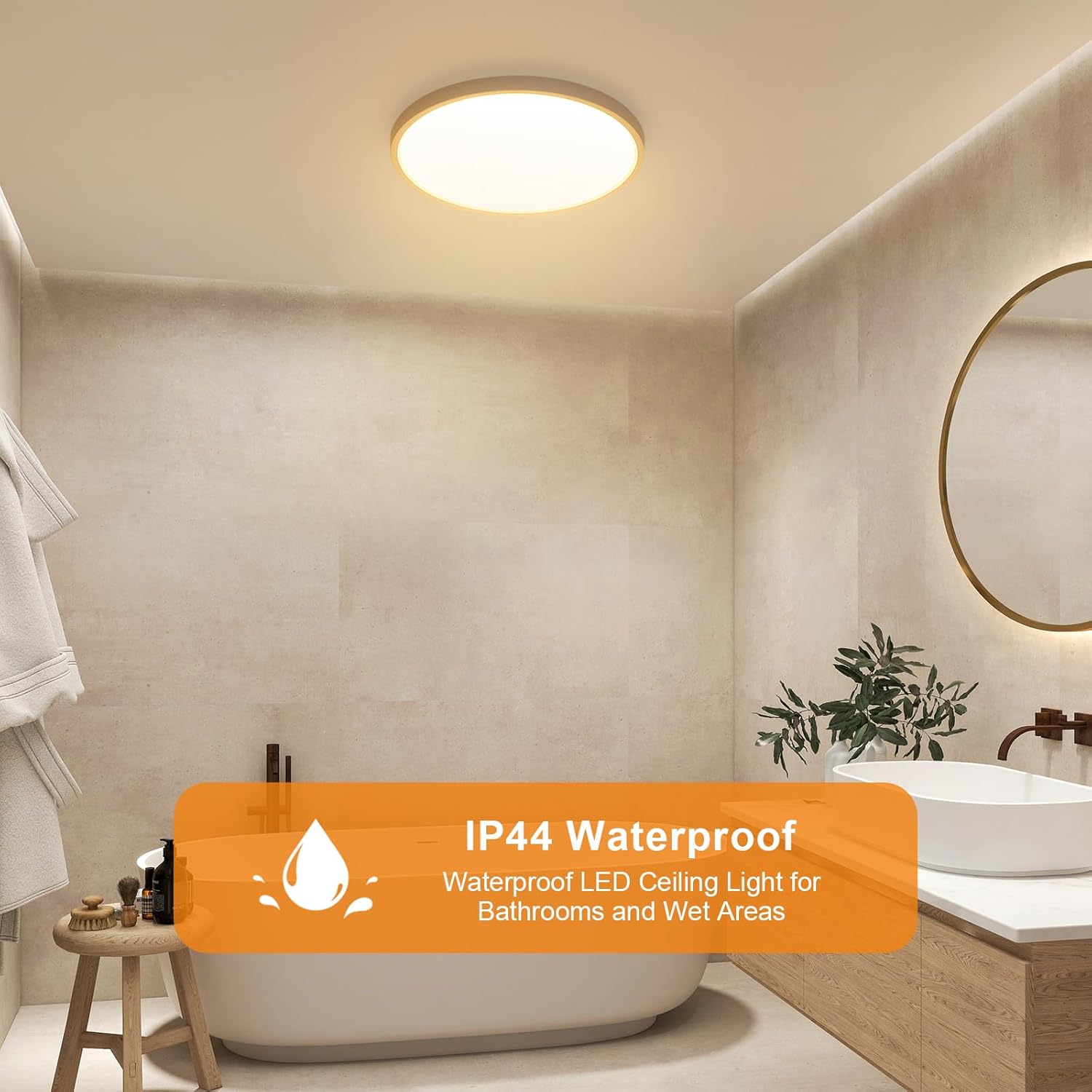 Osairous Plafoniera LED Soffitto Ø40cm 36W - immagine 2