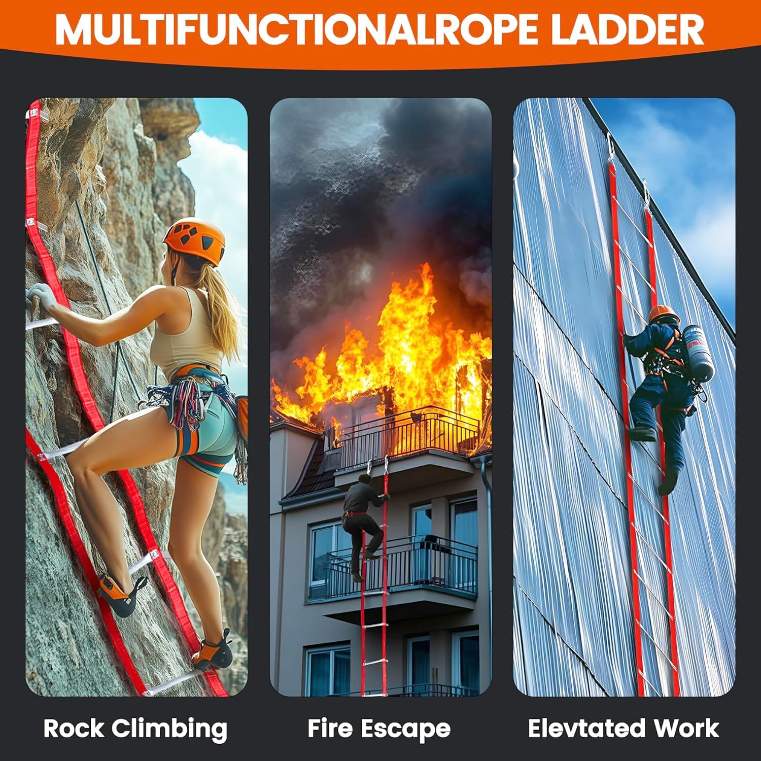 Scala di Corda Antincendio 10m - immagine 4