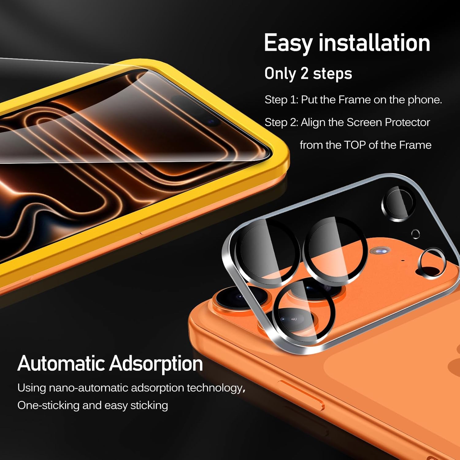 Ivoler 3+3 Pellicole Vetro Temperato iPhone 17 Pro Max - immagine 4