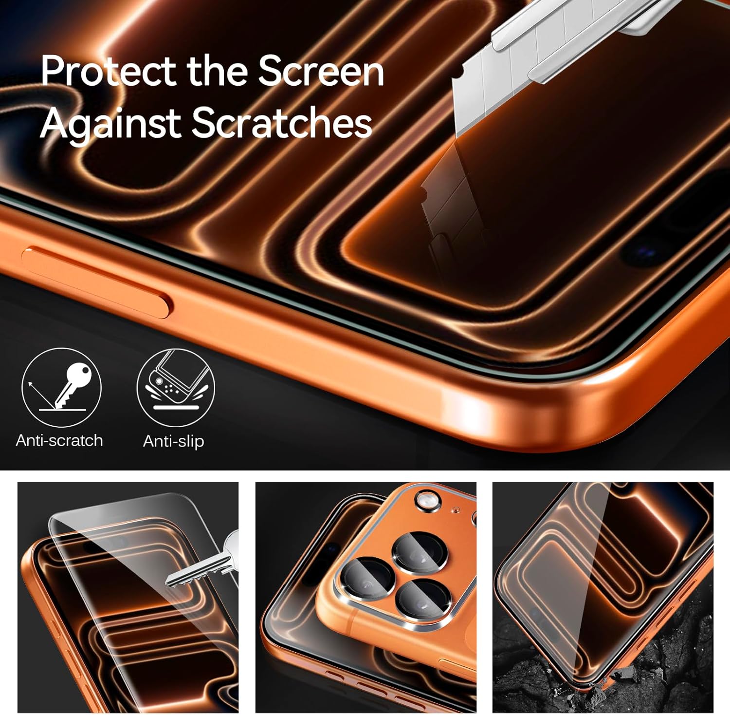 Ivoler 3+3 Pellicole Vetro Temperato iPhone 17 Pro Max - immagine 6