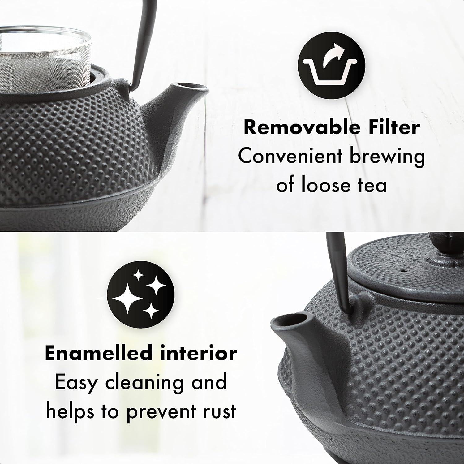 Tealøv TEIERA GHISA SET 800ml, Nero - immagine 3