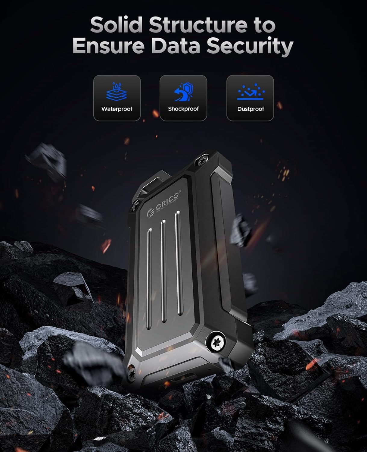 Orico 1TB SSD Portatile USB 3.2 Gen 2x2 2000MB/s - immagine 3