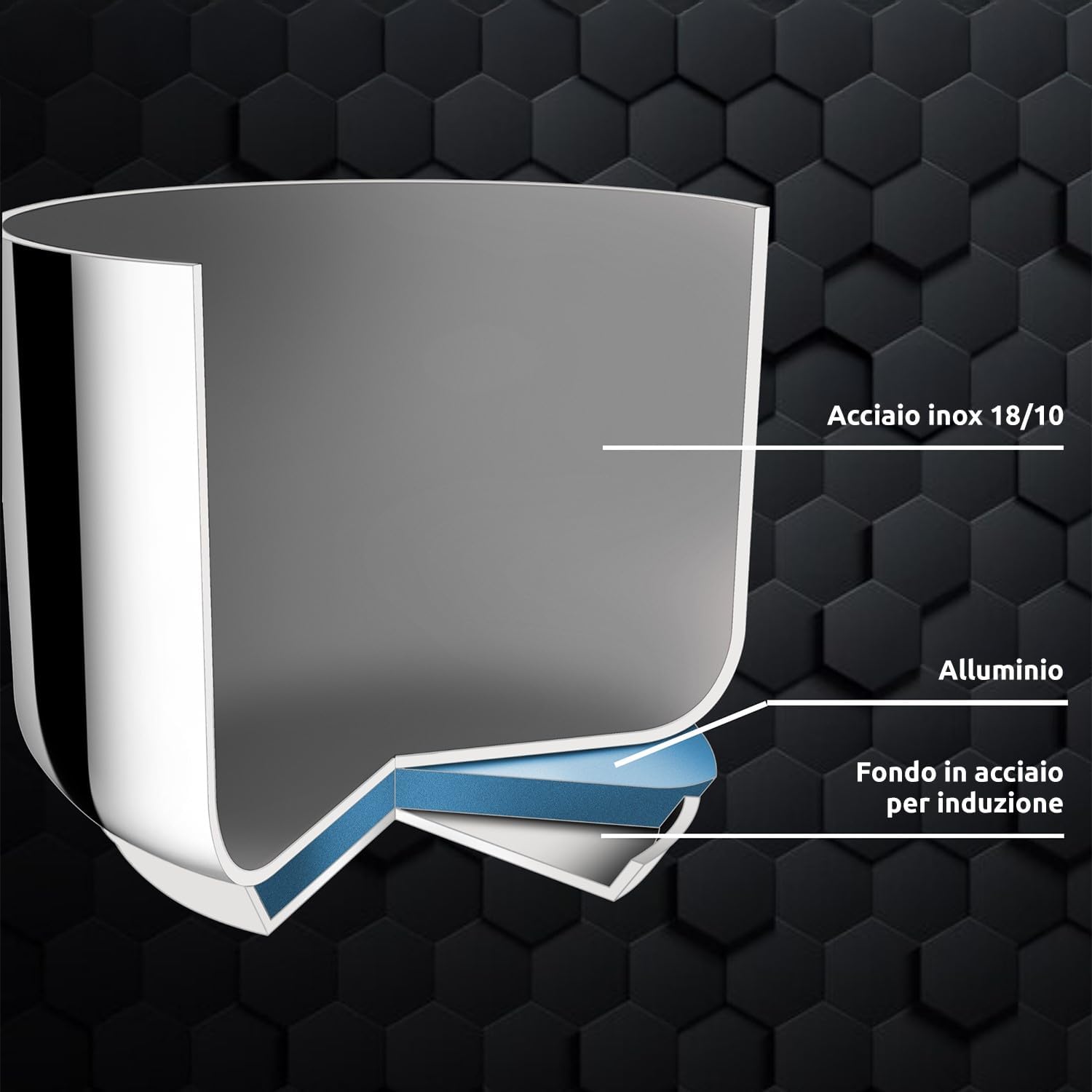 Lagostina Intensive Pro - Pastaiola Antiaderente 22 cm - immagine 3