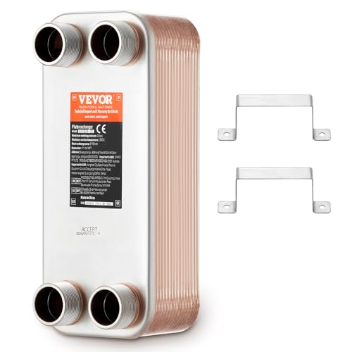 Vevor Scambiatore di Calore a Piastre Brasate 30 Piastre