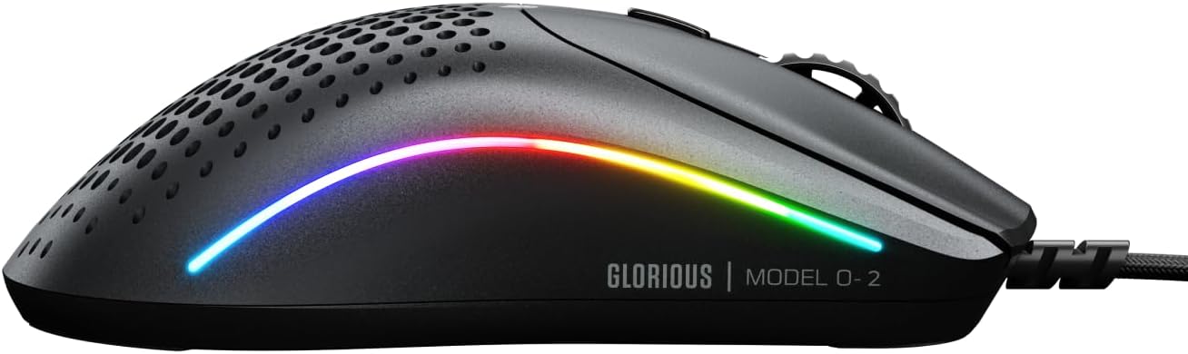 Glorious Model O 2 Mini Mouse Gaming Cablato, Nero - immagine 12