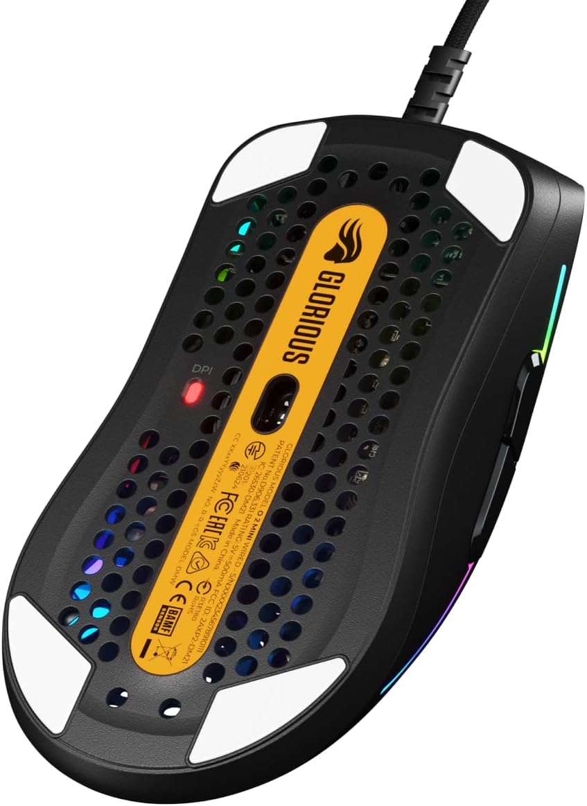 Glorious Model O 2 Mini Mouse Gaming Cablato, Nero - immagine 15
