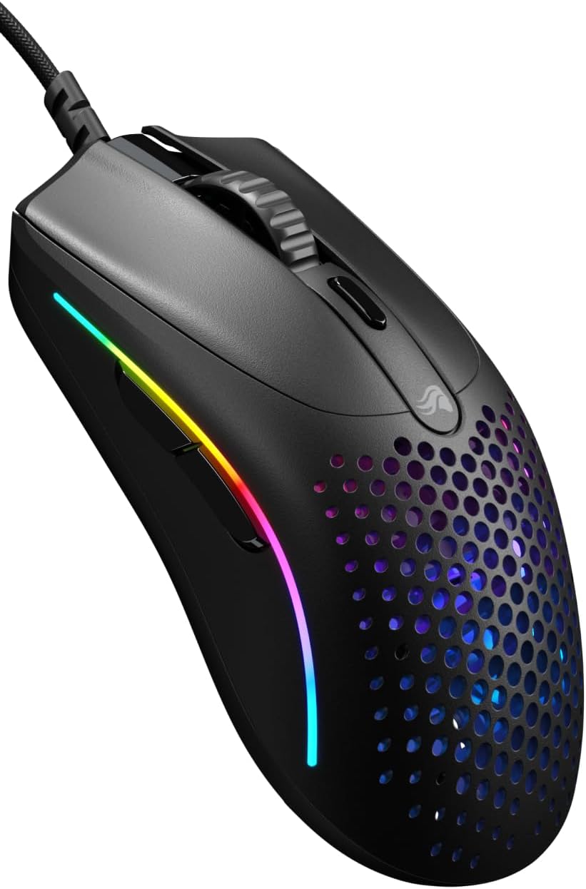 Glorious Model O 2 Mini Mouse Gaming Cablato, Nero - immagine 1