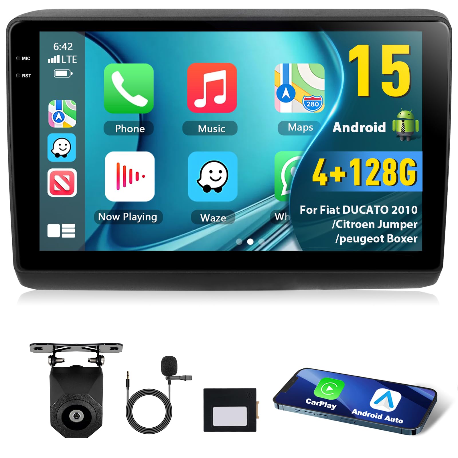 Autoradio 4GB+128GB per Fiat Ducato/Citroen Jumper/Peugeot Boxer