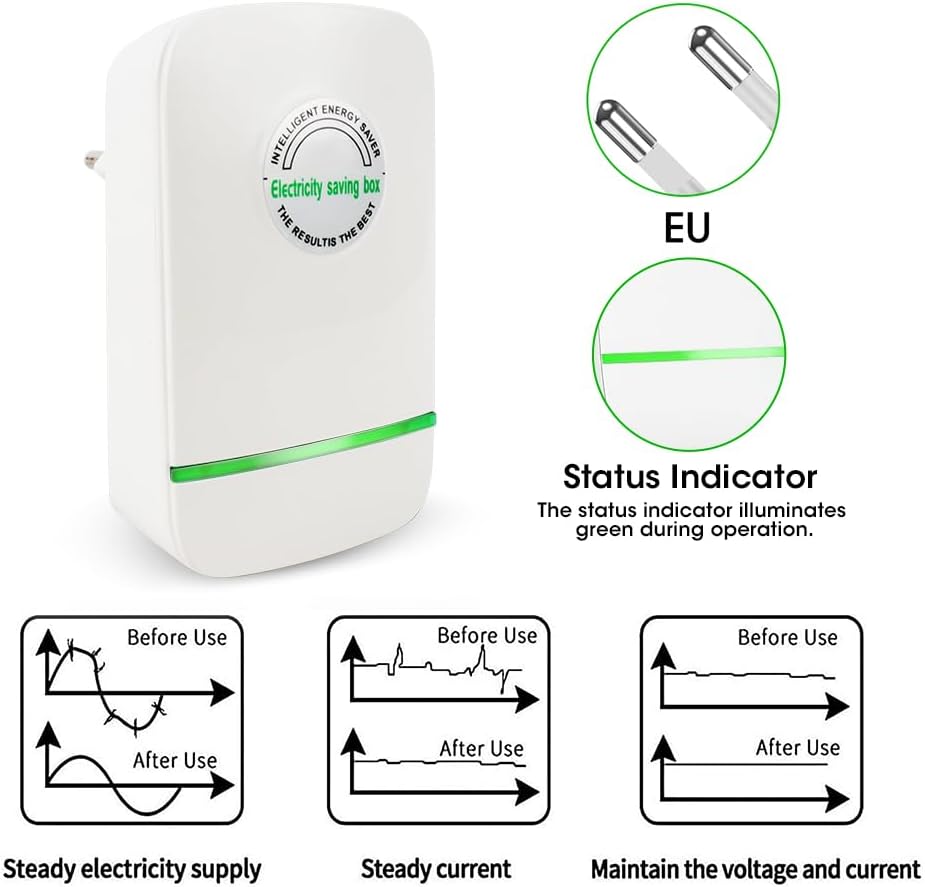 Nzkeuf Power Saver Originale 4 Pezzi, Spina Europea - immagine 4