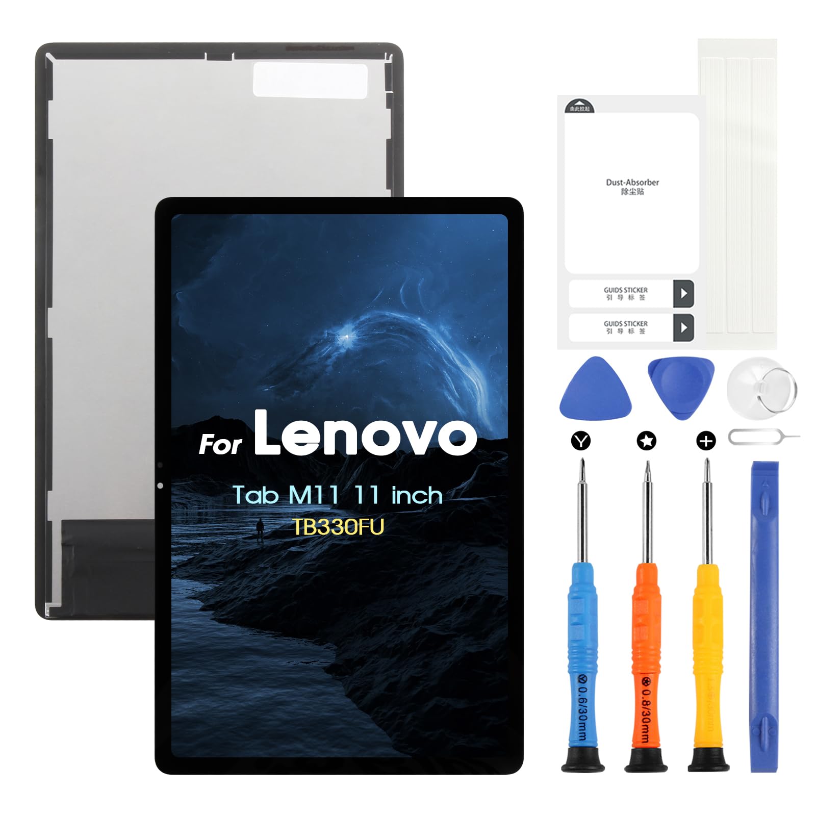 Schermo LCD per Lenovo Tab M11 TB330FU (Nero)