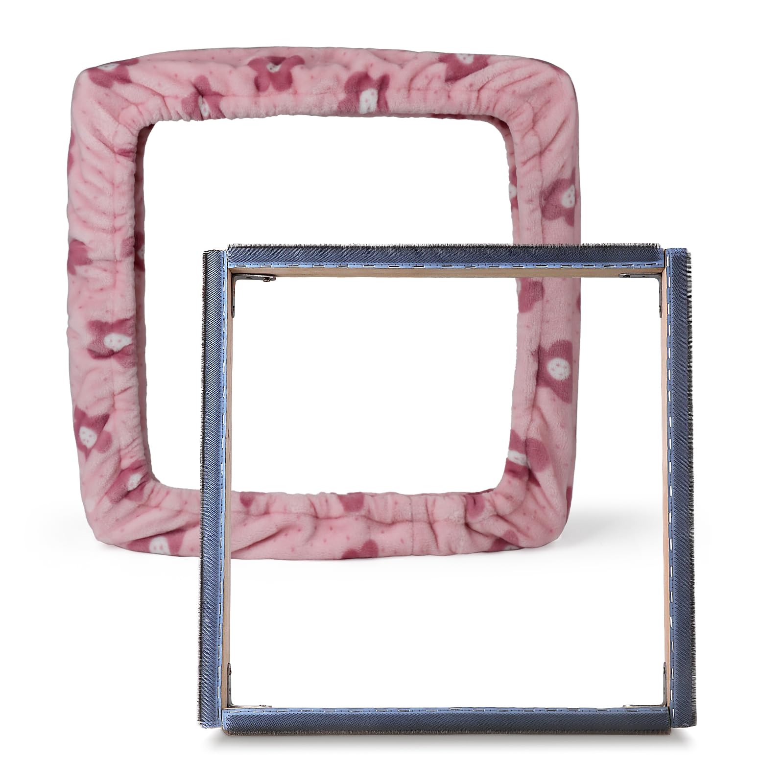 JTVTW Gripper Strip Frames - Cornice per ricamo con aghi, 50 x 50 cm (rosa)