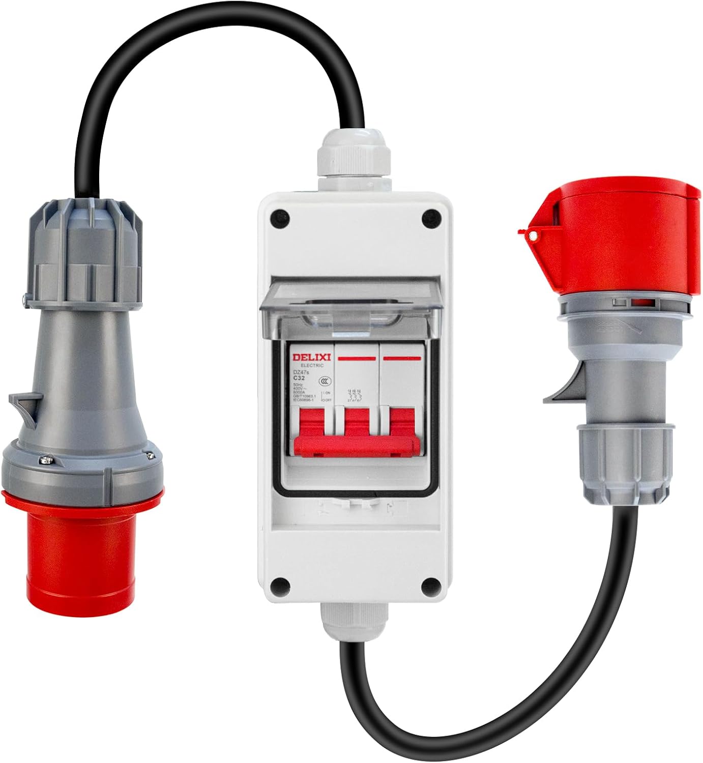 Adattatore CEE 63A a 32A IP44 con Interruttore - immagine 1