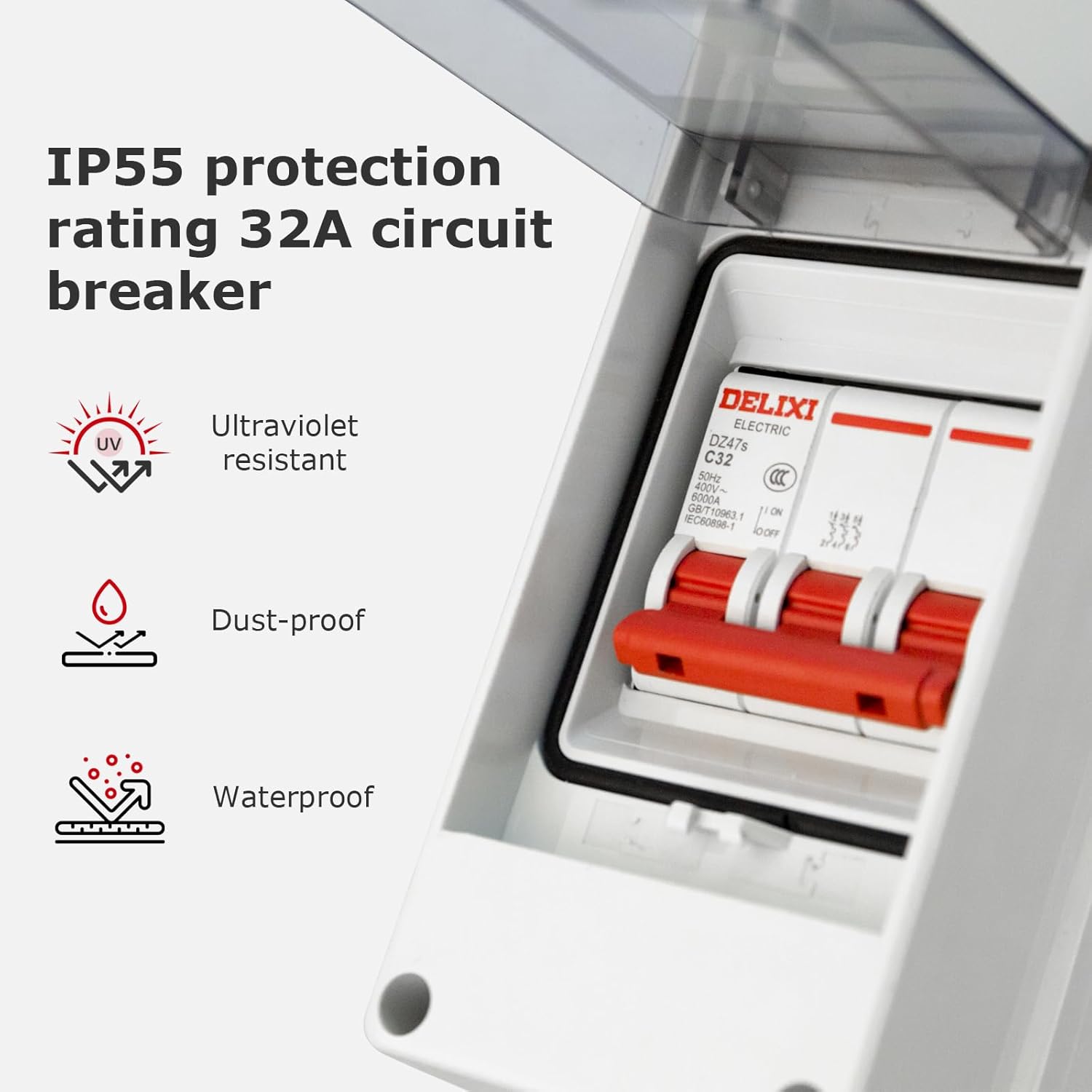 Adattatore CEE 63A a 32A IP44 con Interruttore - immagine 4