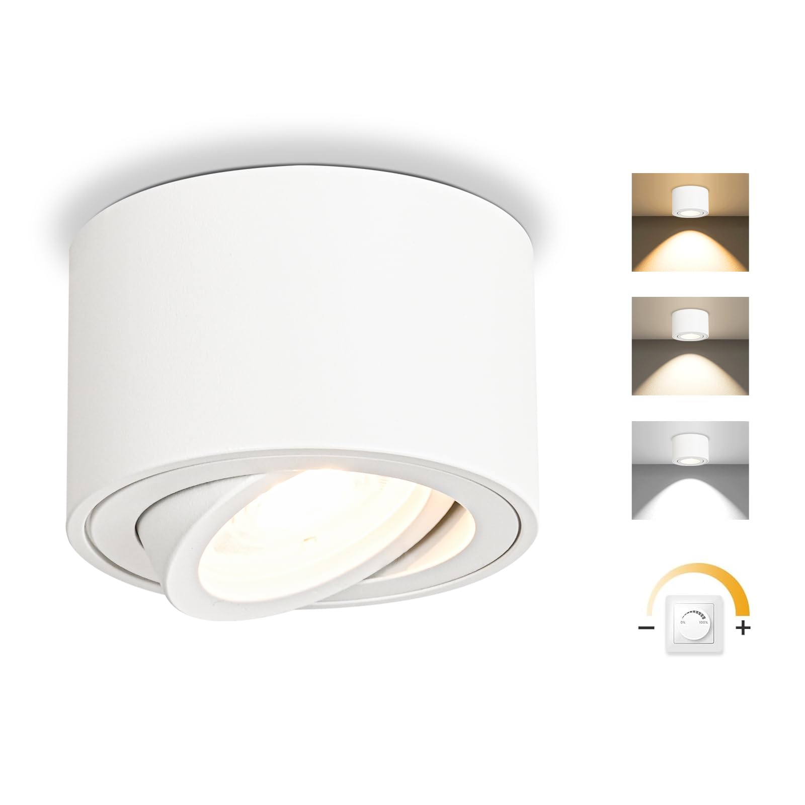 Geyoulux Faretto da Soffitto LED Dimmerabile 5W