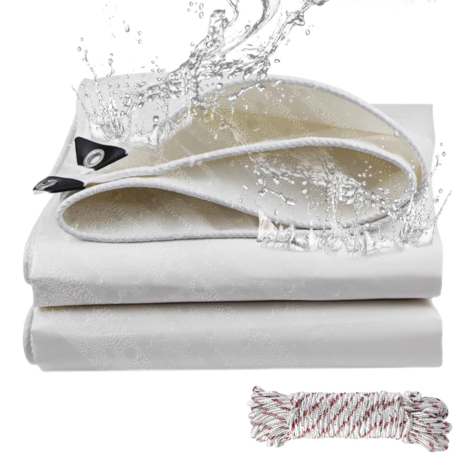 Telone Impermeabile 4x6m 440 g/m² in PVC, Bianco