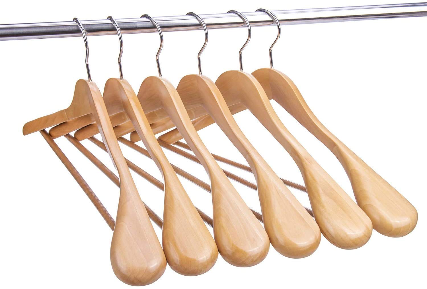 Hangerman Grucce in Legno Naturale - 10 Pezzi