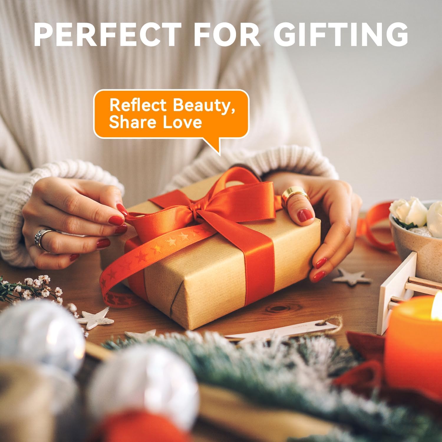 Auxmir Specchio Trucco con Luci Ricaricabile - immagine 9