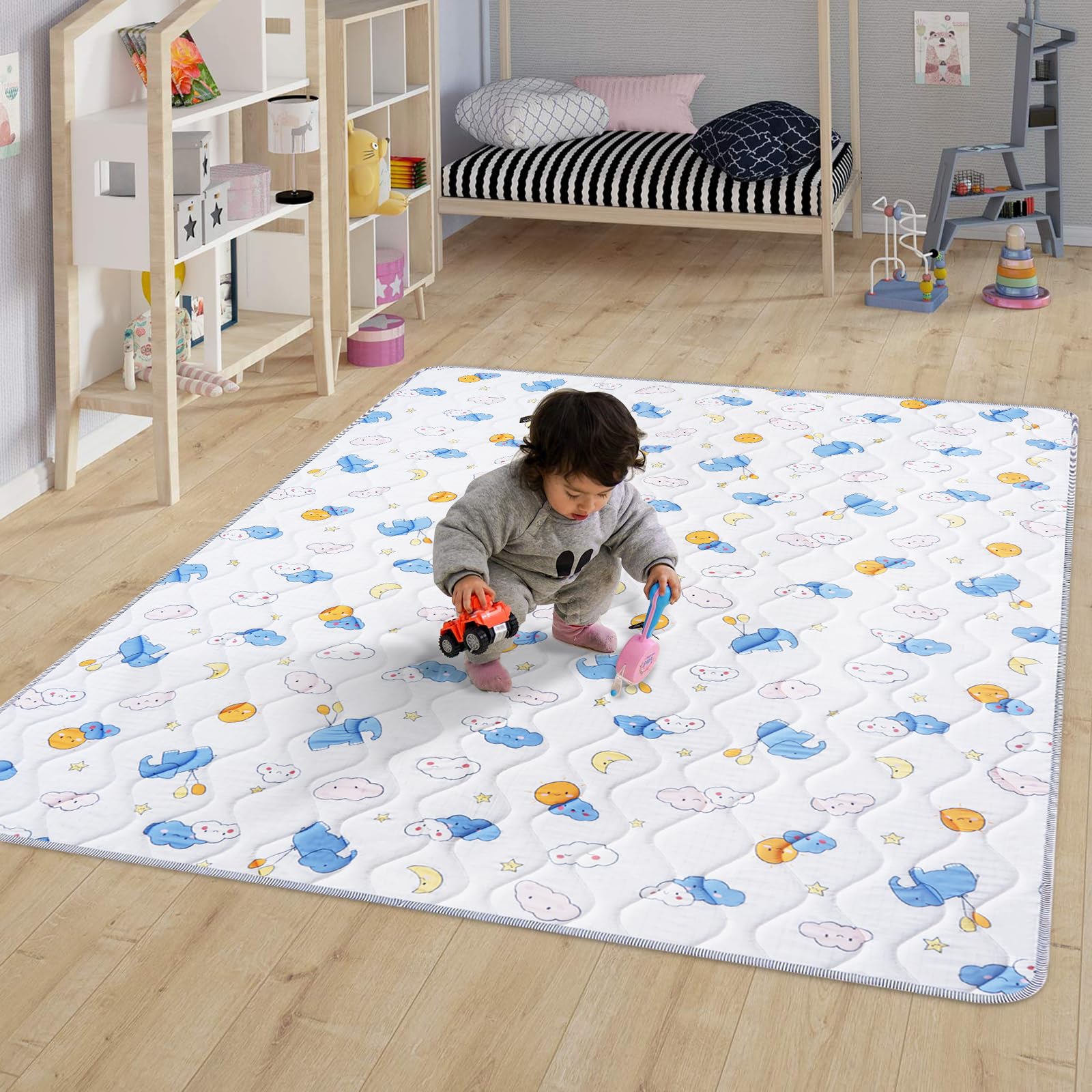 Tappetino Gioco Pieghevole per Bambini 200x180x2 cm