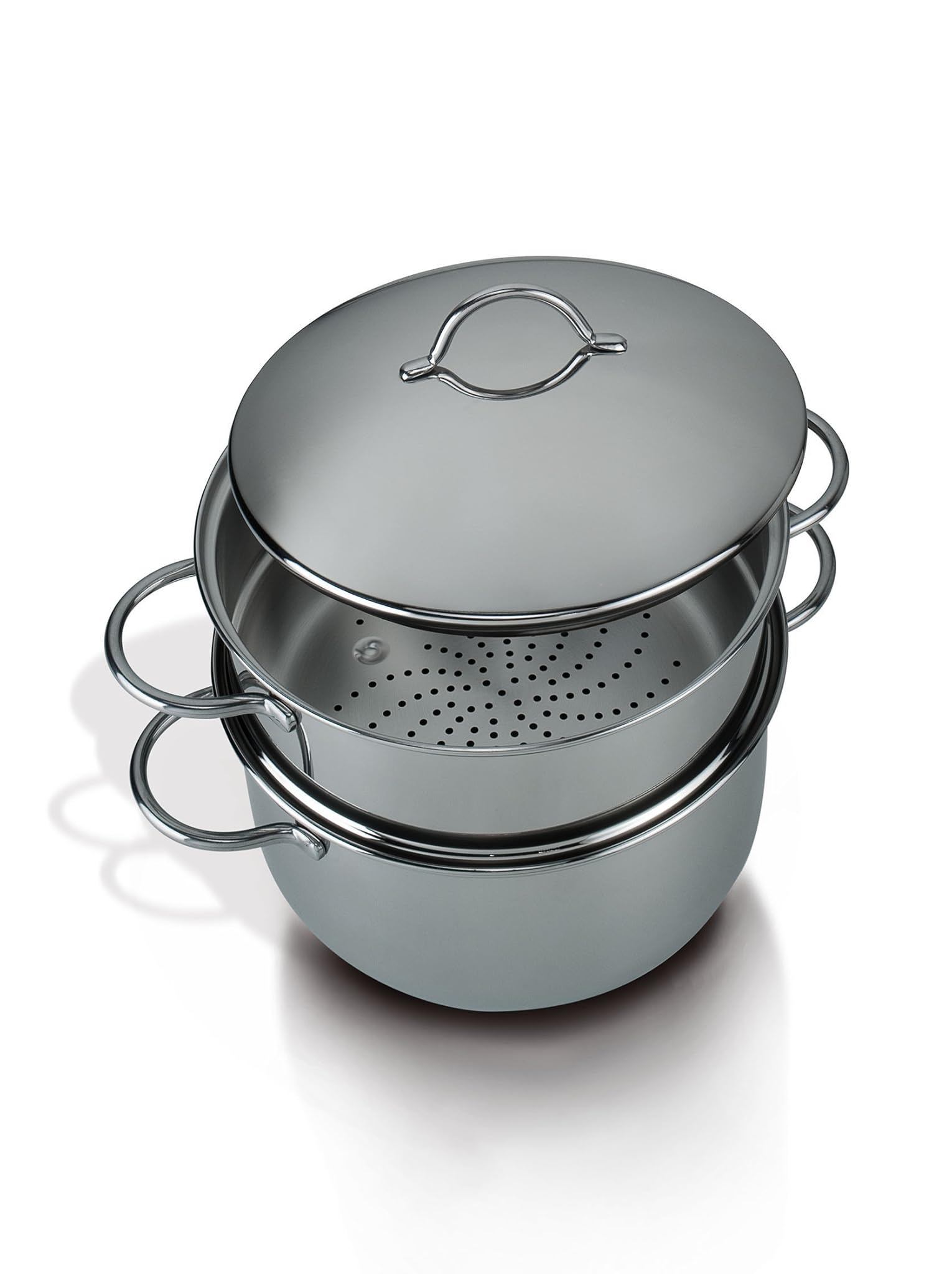 Barazzoni Vaporset S/Fondo 20cm, Acciaio Inox