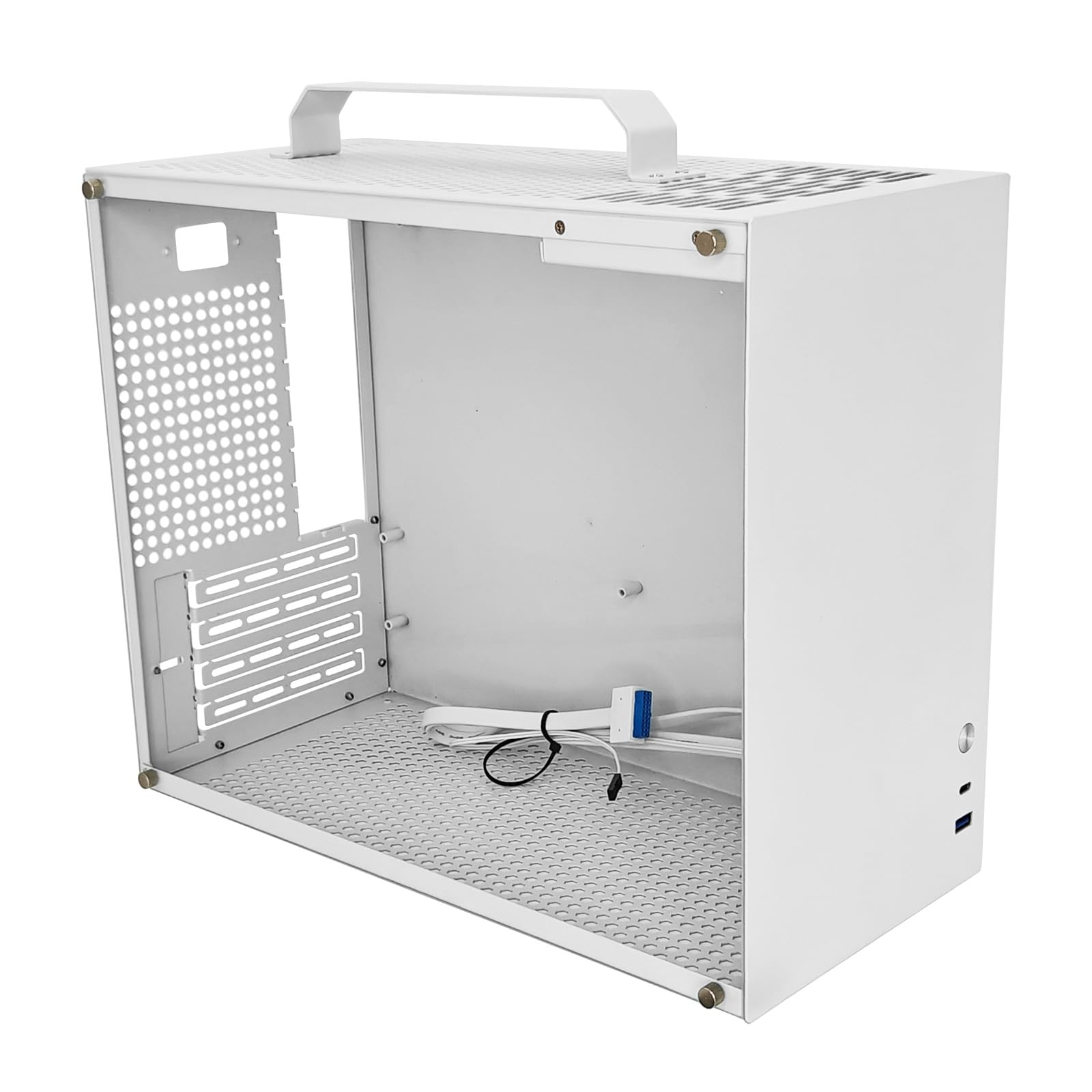 V500 Mini Case Portatile M-ATX/ITX, Bianco-2.0