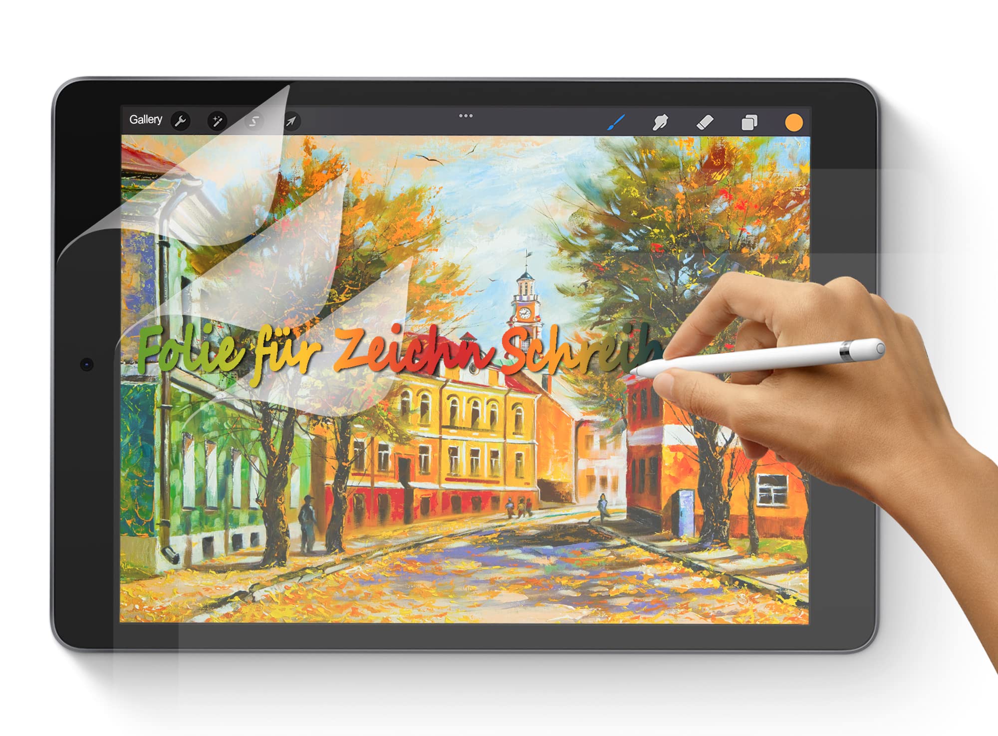 Sueewe [3 Pezzi] Pellicola Effetto Carta per iPad 9/8/7 Gen