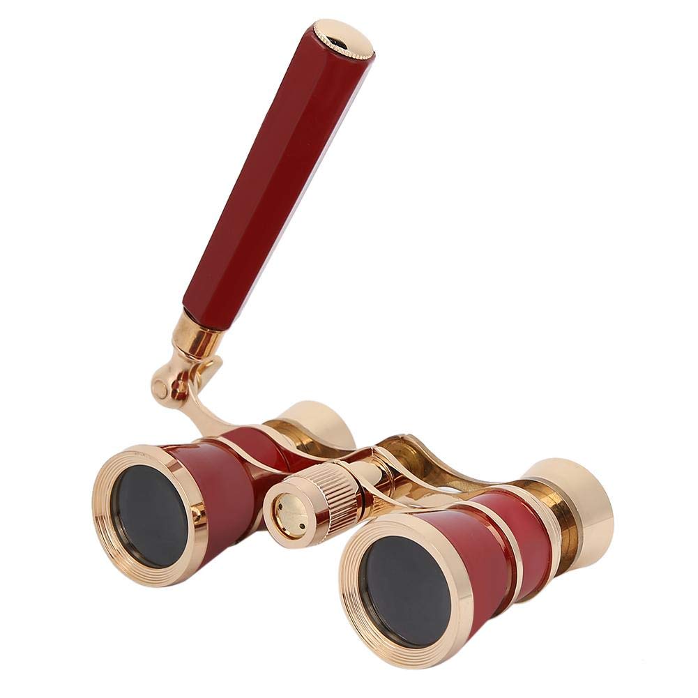 Binocolo da Teatro 3X25 Opera Portatile, Rosso