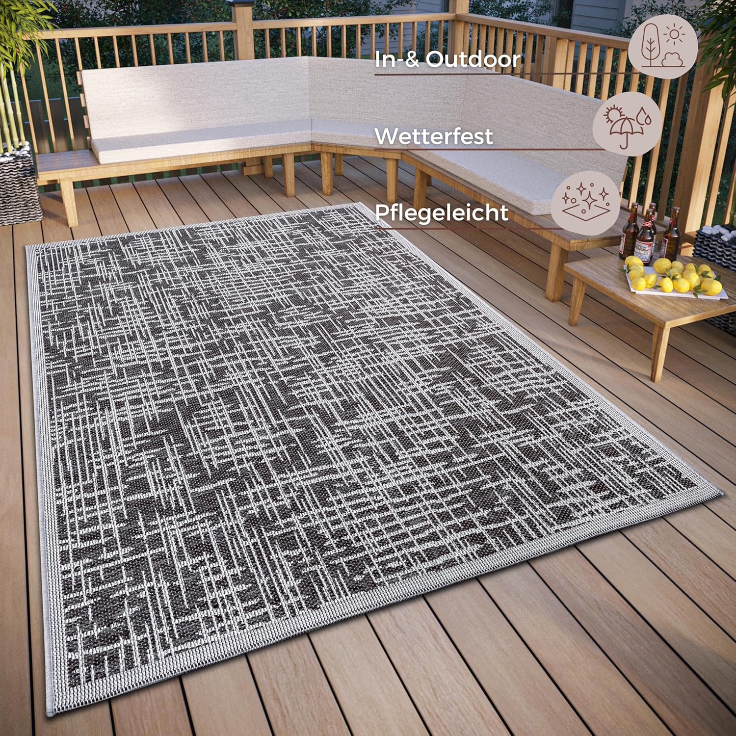 Hanse Home Telu - Tappeto per Interni ed Esterni 155x - immagine 2