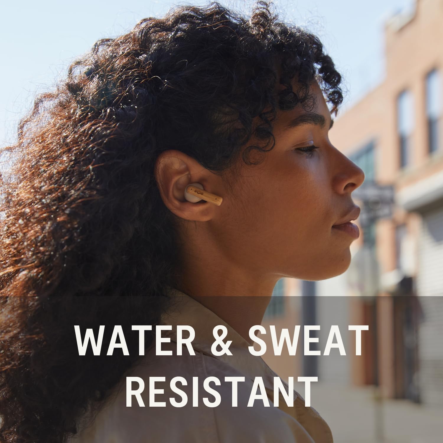 Marley Little Bird - Auricolari True Wireless, Crema - immagine 6