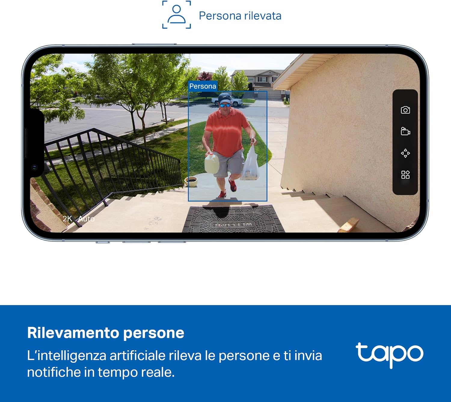Tapo C400 Telecamera WiFi Esterno FHD Batteria 180 Giorni - immagine 5