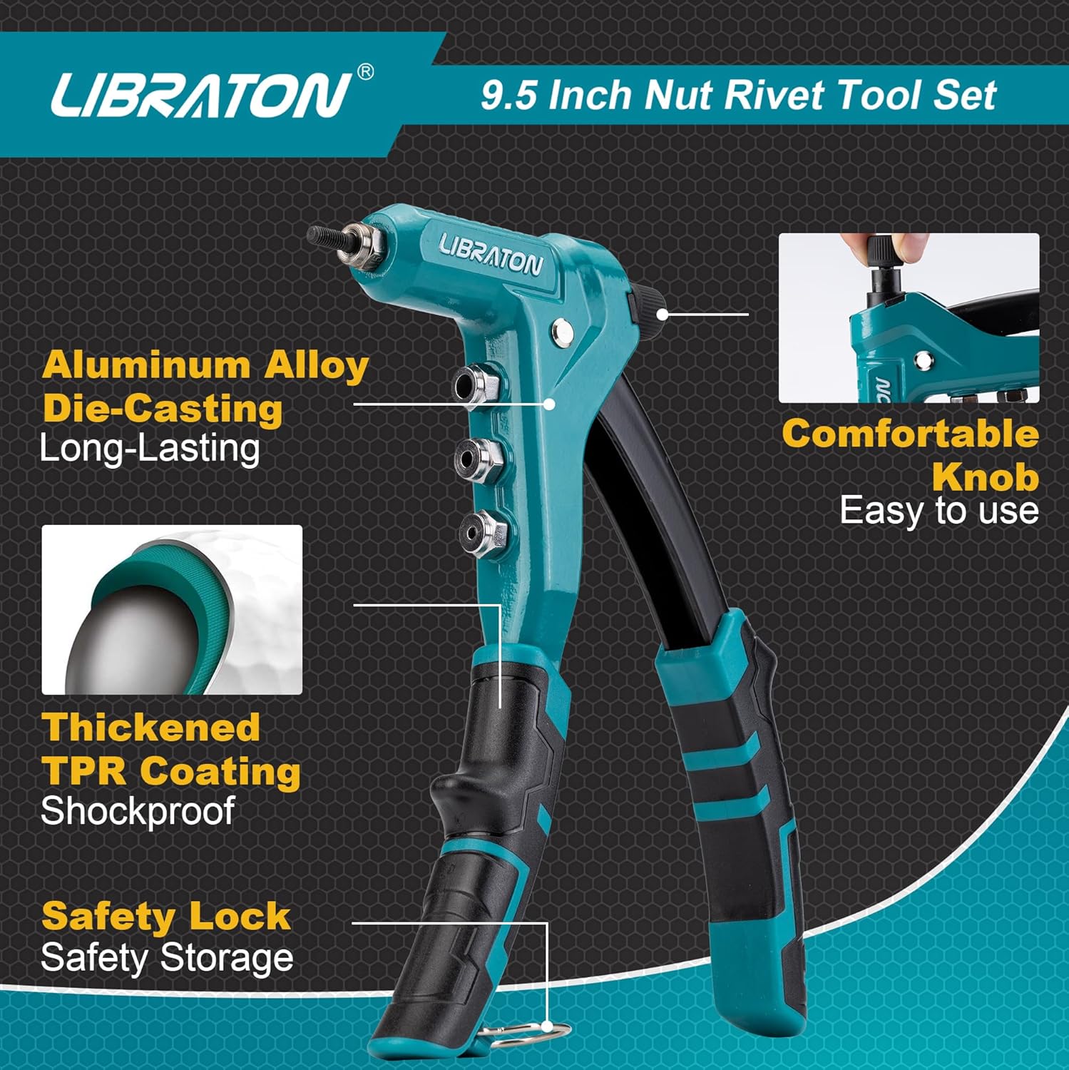 LIBRATON Dado Rivettatrice Professionale 9,5" - immagine 3