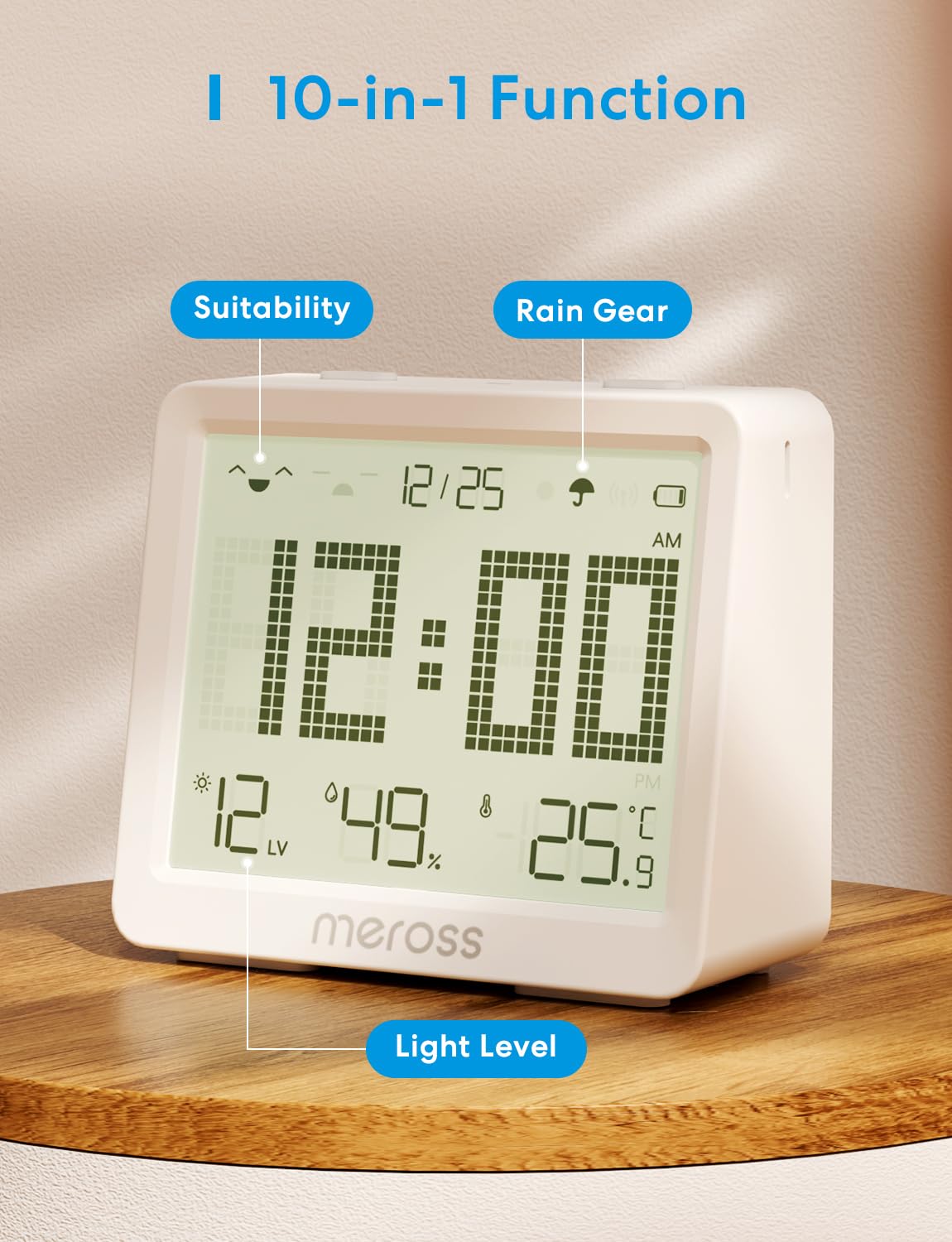 Meross Termometro Igrometro WiFi con Allarme Notifica - immagine 3