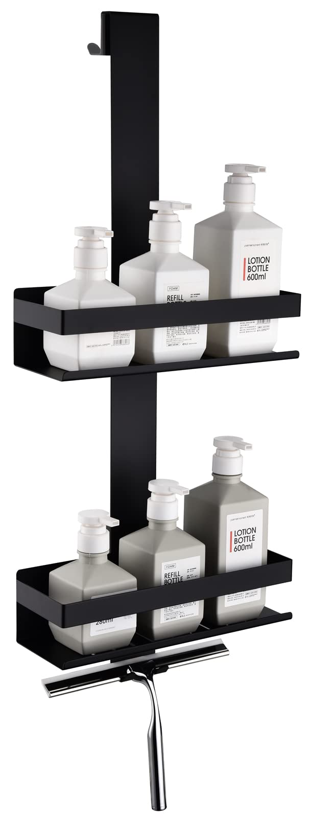 Homeheng Mensola Doccia da Appendere, Nero Opaco