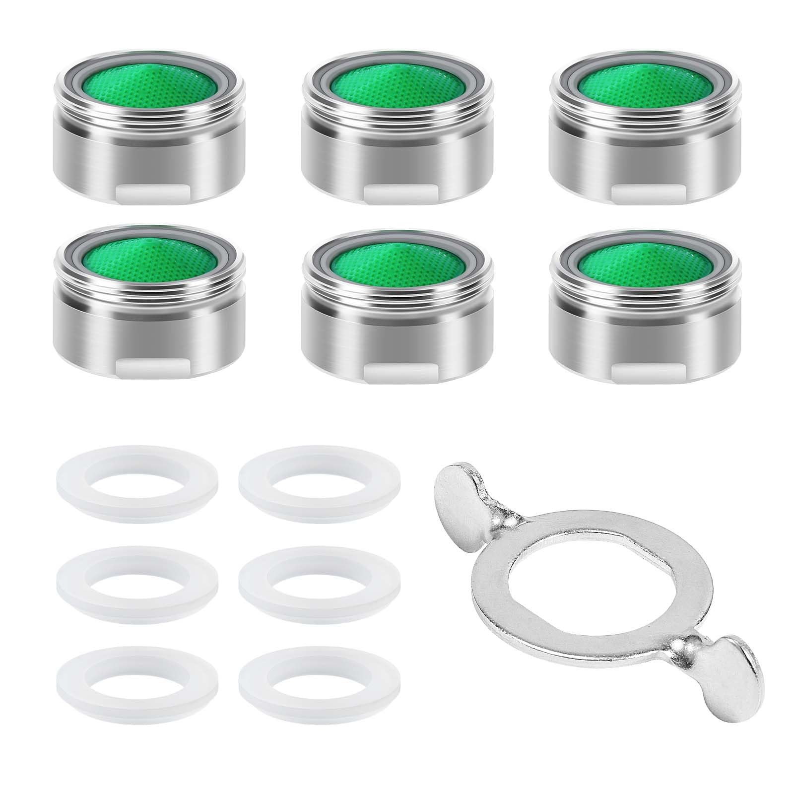 Vinabo 6 Pezzi Rompigetto Rubinetto M24 con Chiave