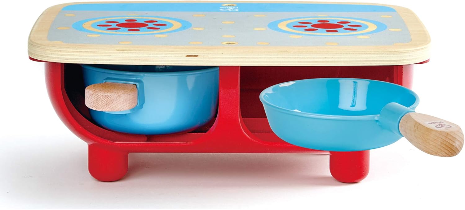 Hape Set Cucina Giocattolo in Legno Resistente - immagine 2