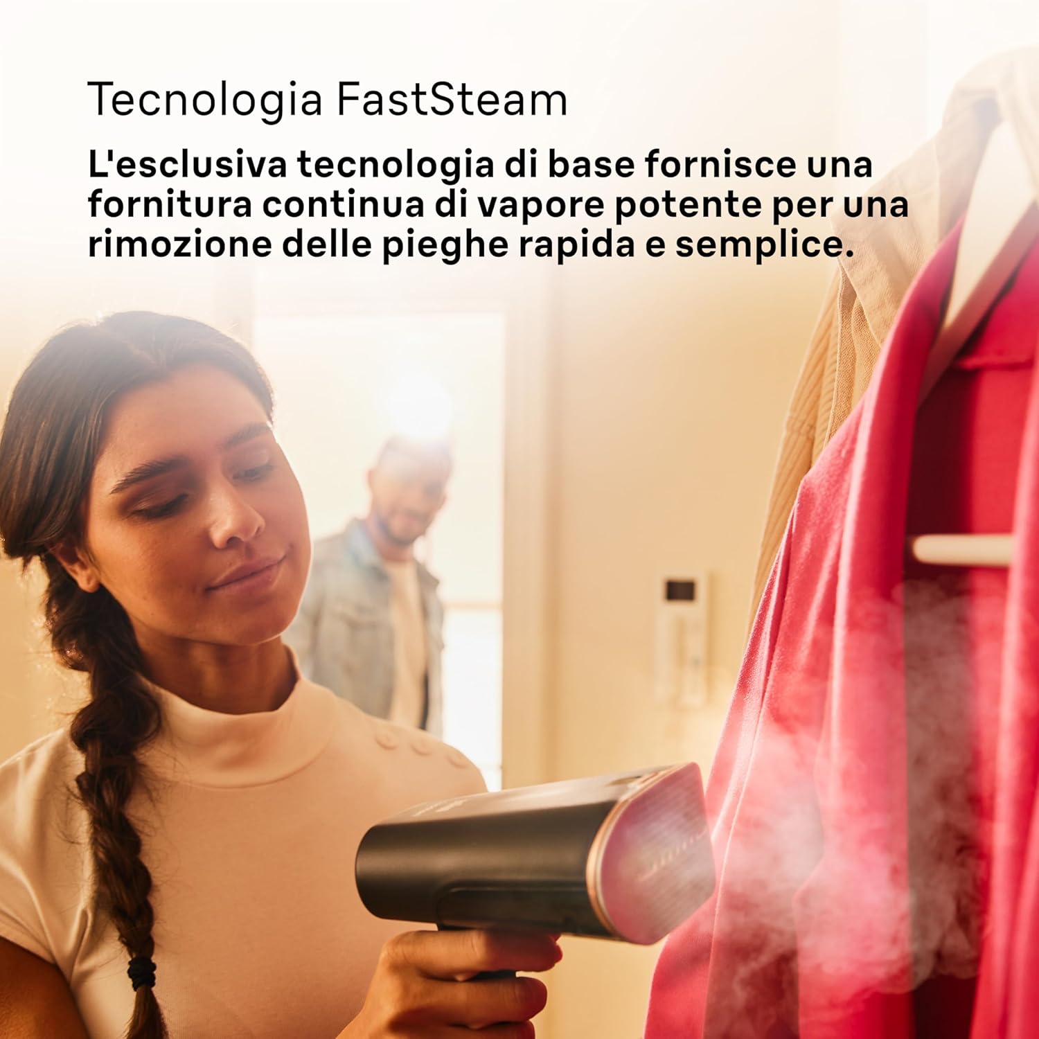 Braun QuickStyle 7 GS7077BK - Stiratore Verticale 1600W, Nero - immagine 7