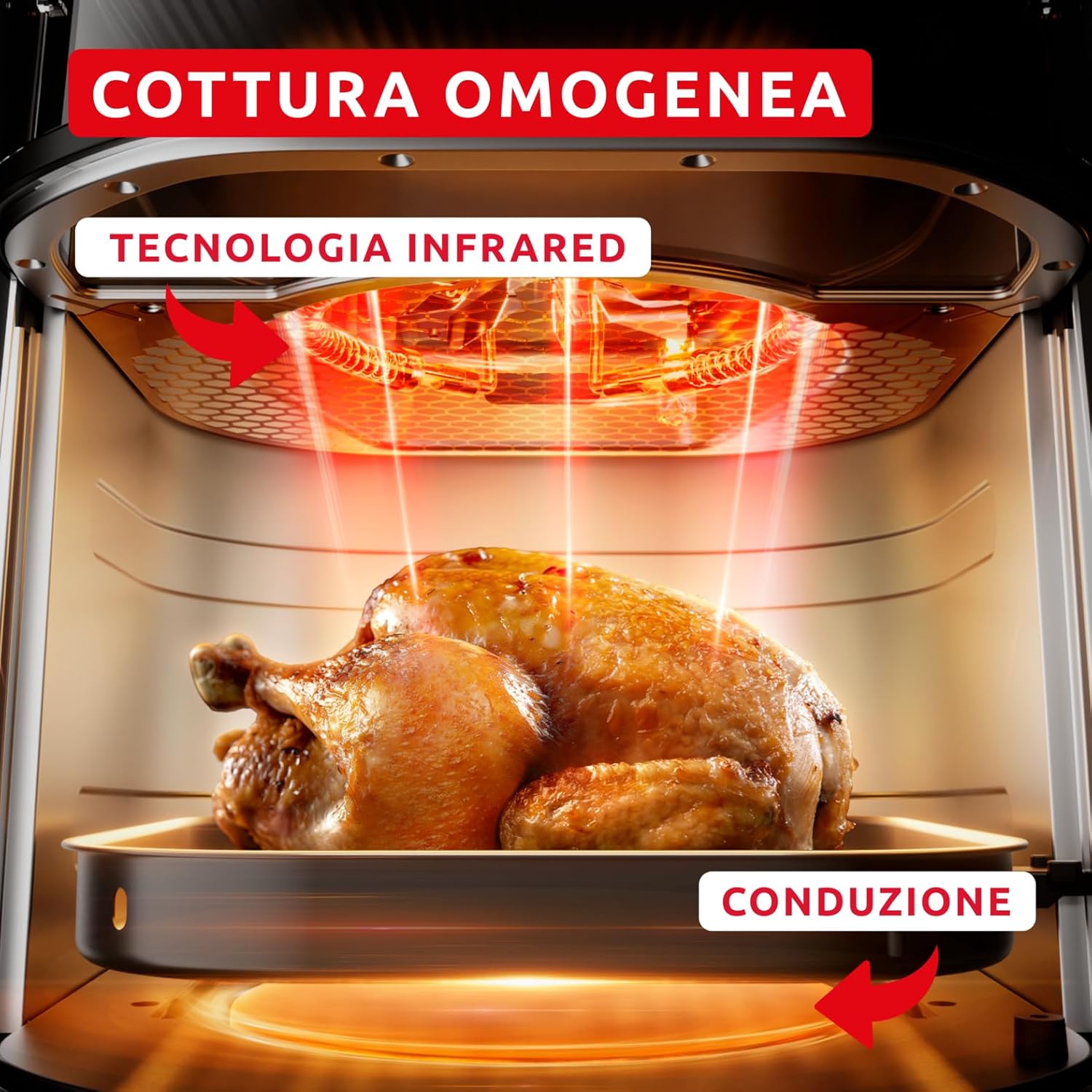 Moulinex Easy Fry Infrared Friggitrice ad Aria 7L, Coal Grey - immagine 4