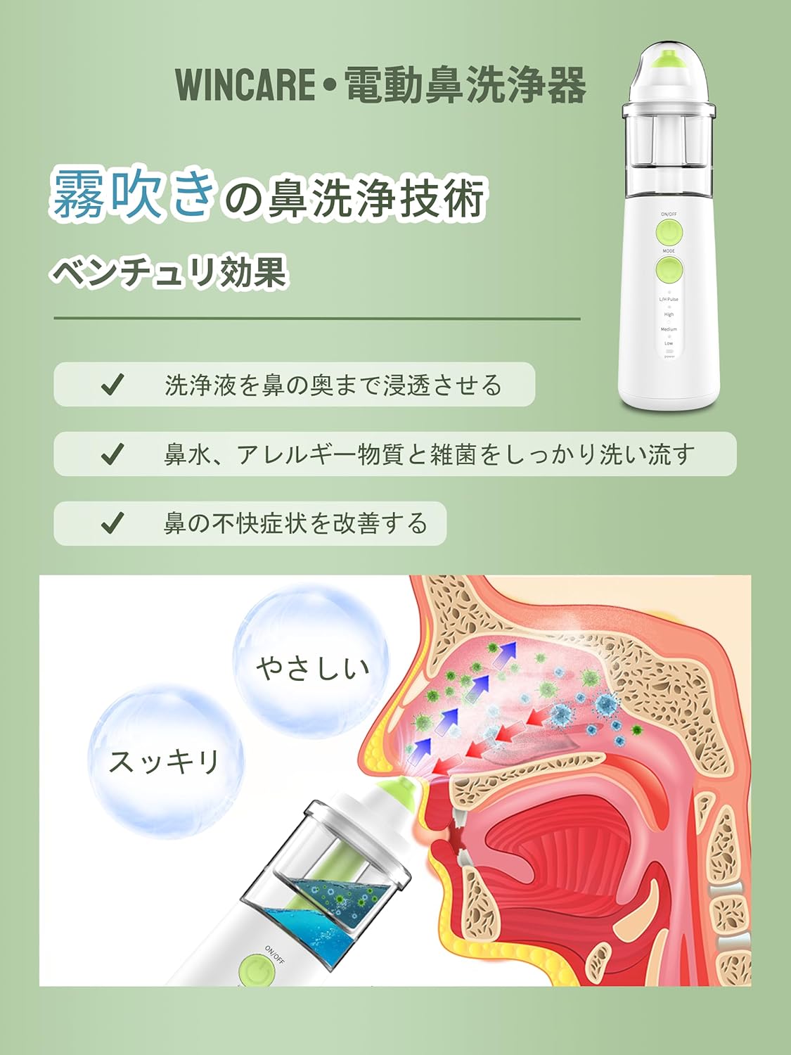 Minidiva Kit Cura Nasale per Solievo Seno con 10 Sali - immagine 4