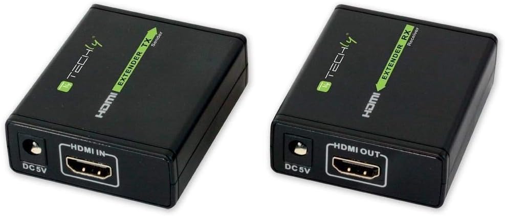 Techly 309739 Extender HDMI Full HD 3D 60 Metri, Nero