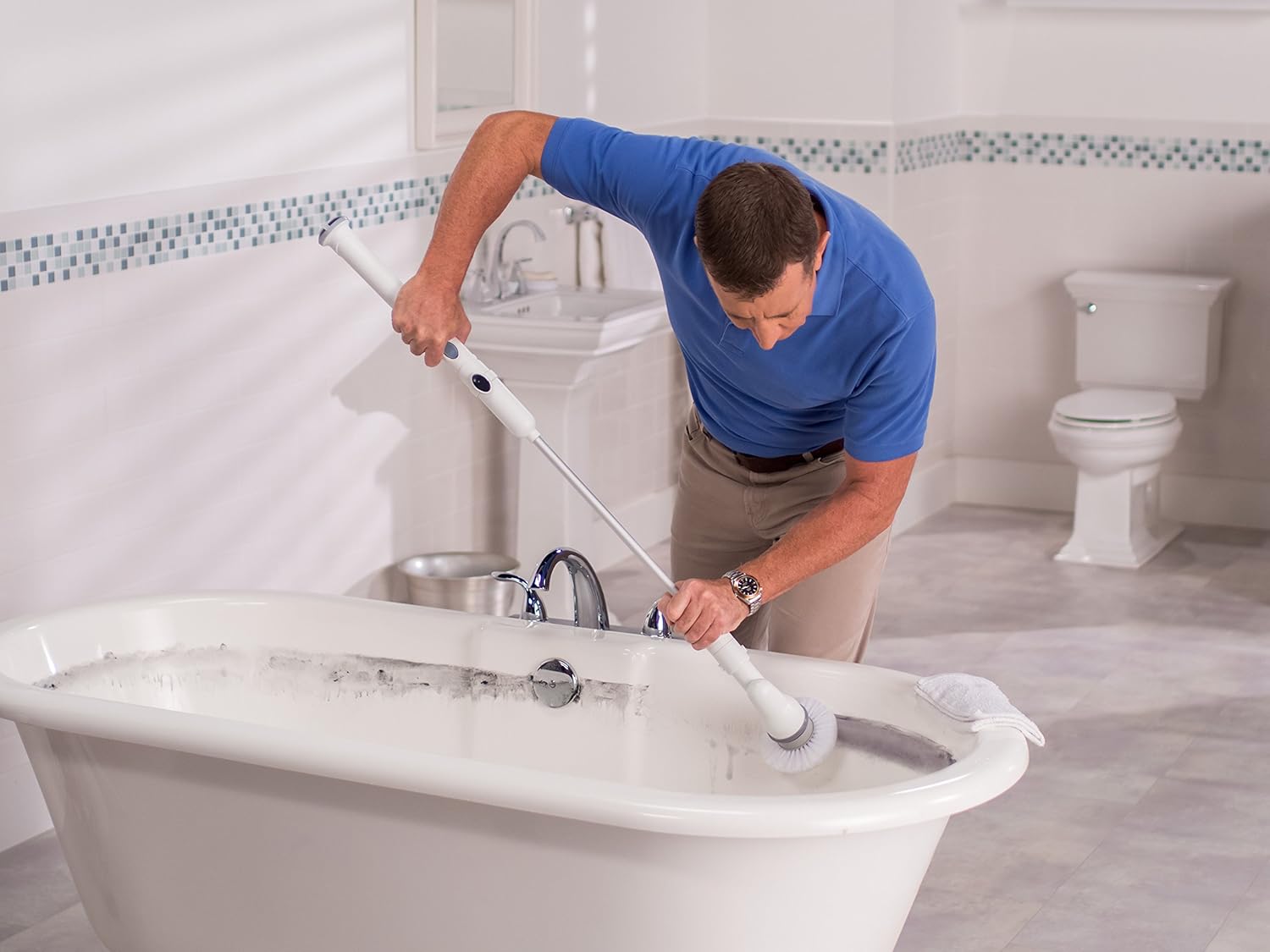 Turbo Scrub Pro 360° Spazzola Rotante Portatile - immagine 5