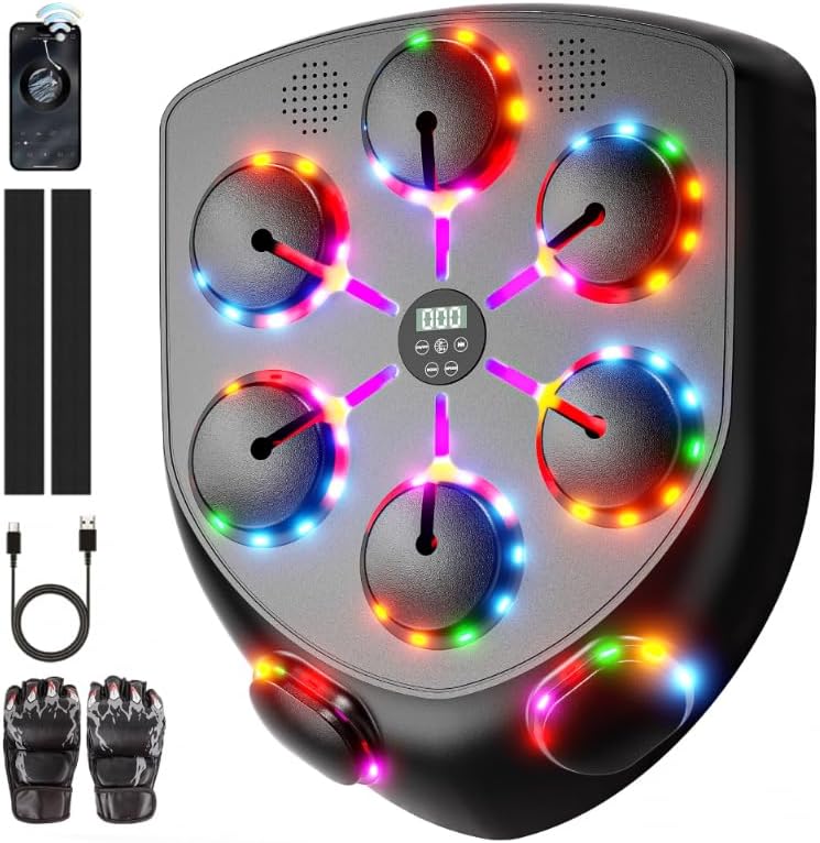 Music Boxing Machine con Luci LED Bluetooth - immagine 1