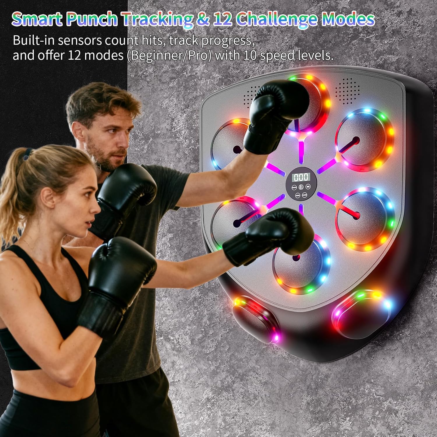 Music Boxing Machine con Luci LED Bluetooth - immagine 6