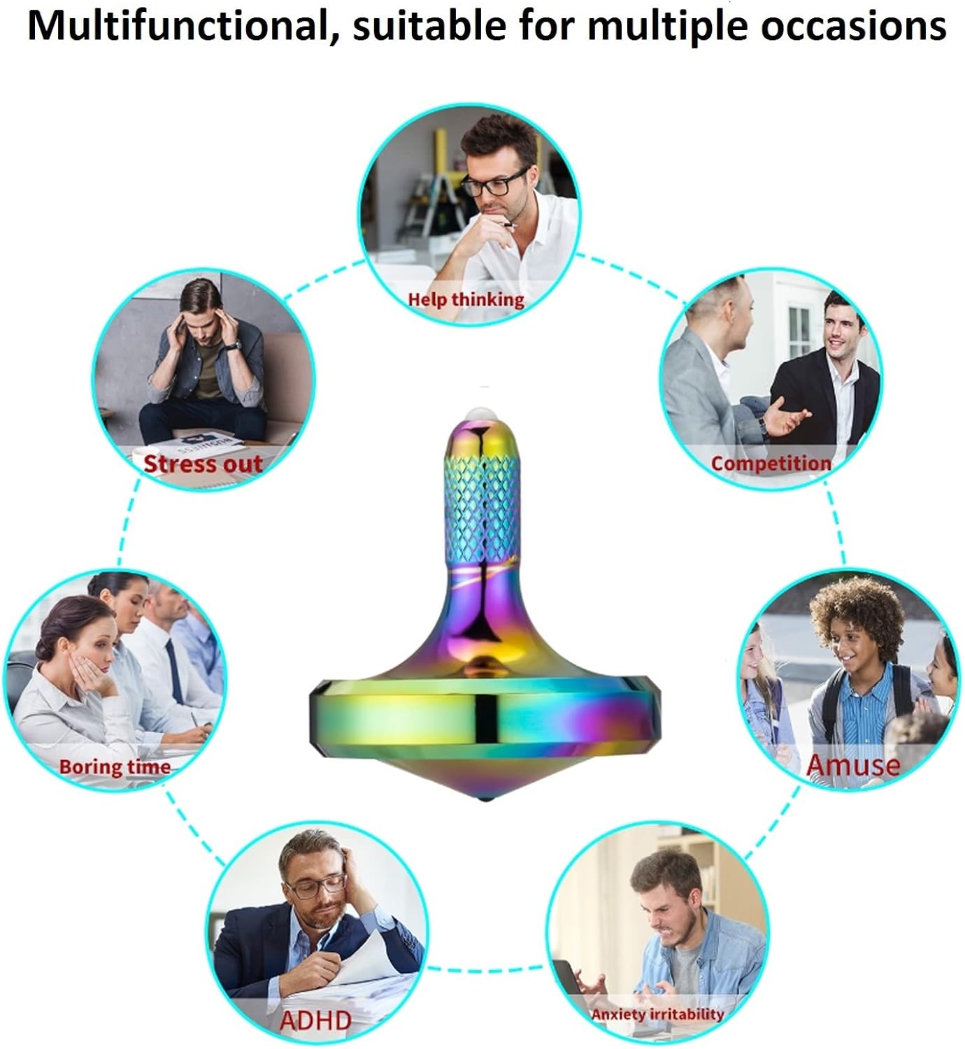 LOQATIDIS Trottola in Acciaio Inossidabile 3PCS - immagine 5