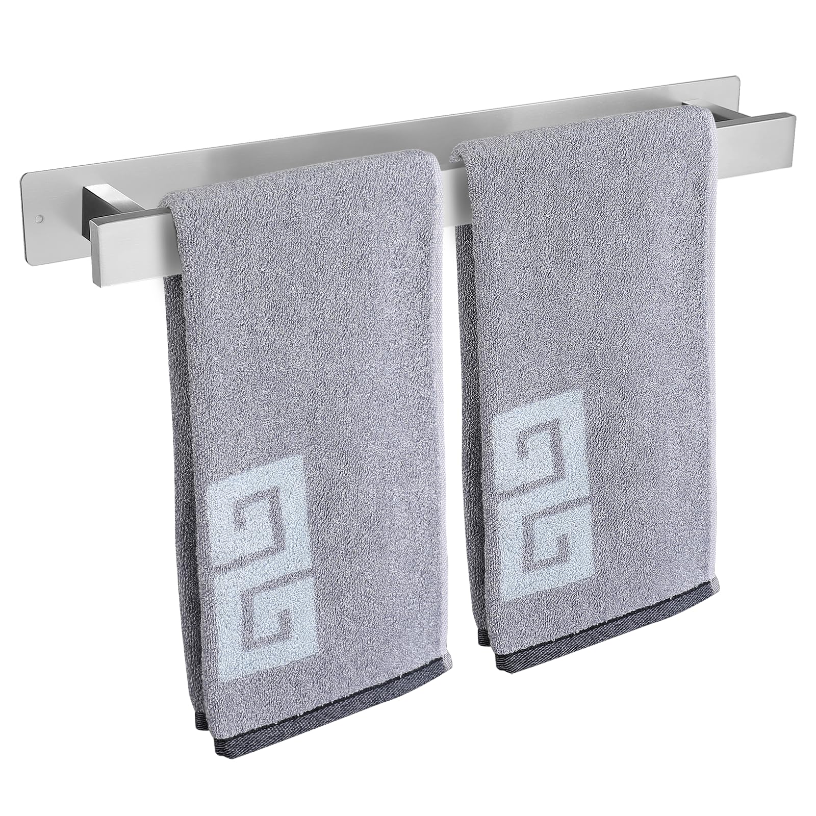 Portasciugamani da Bagno 50cm, Nichel Spazzolato