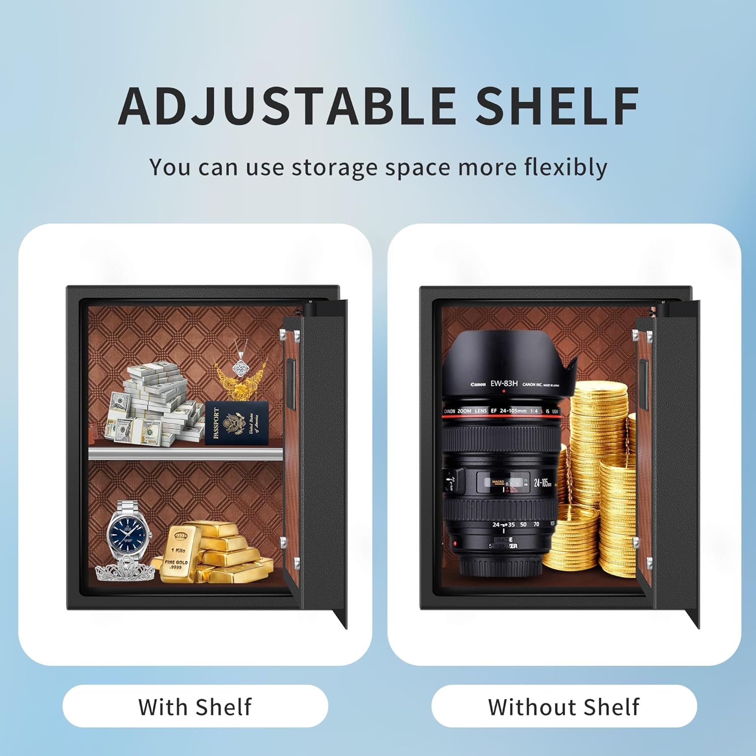 Hsgcjs Cassaforte Biometrica con Impronta Digitale - immagine 8