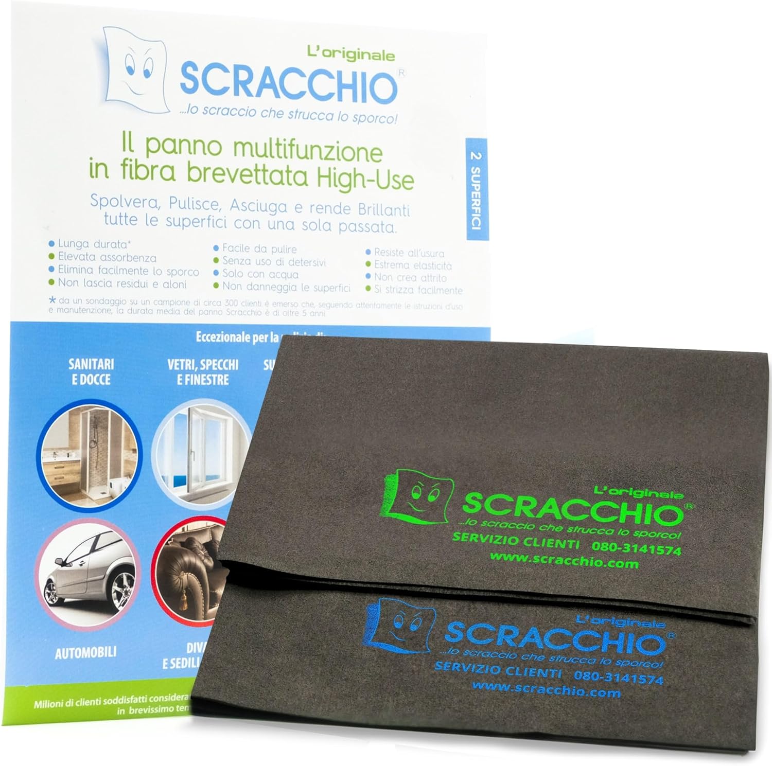 Scracchio Originale - Panno Microfibra per Pulizia (2pz)