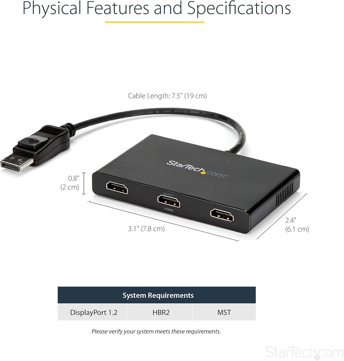 Startech.com Adattatore DisplayPort a HDMI - Hub MST - immagine 3