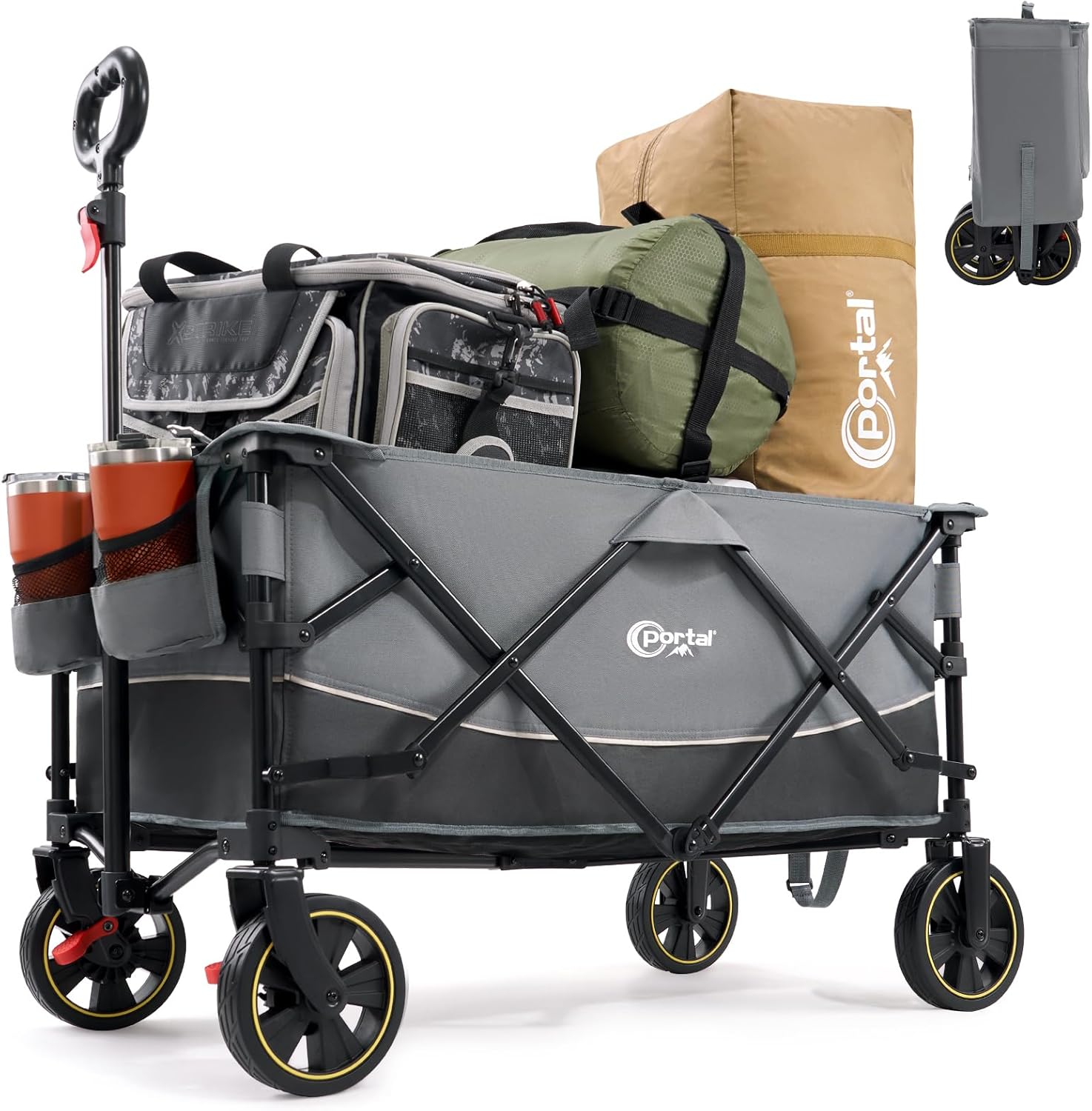 PORTAL Festival Camping Carrello Carrello con Freni