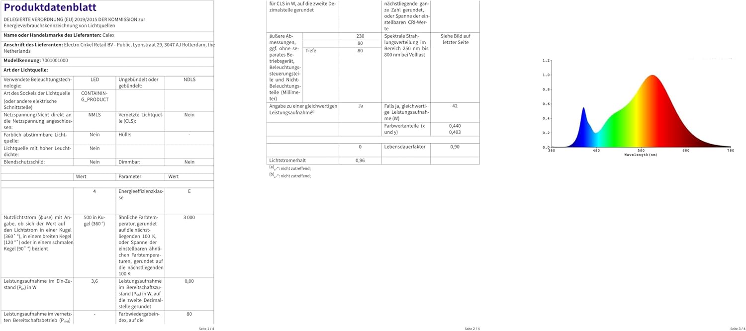 Calex Applique Florence - Luce Up & Down, Oro/Nero - immagine 12