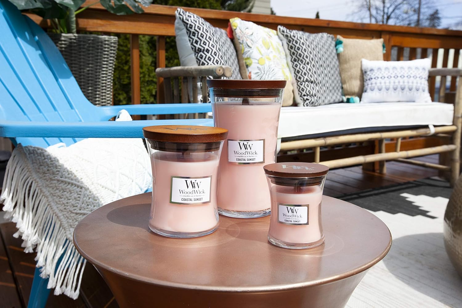 Woodwick Candela Coastal Sunset, Large - immagine 10